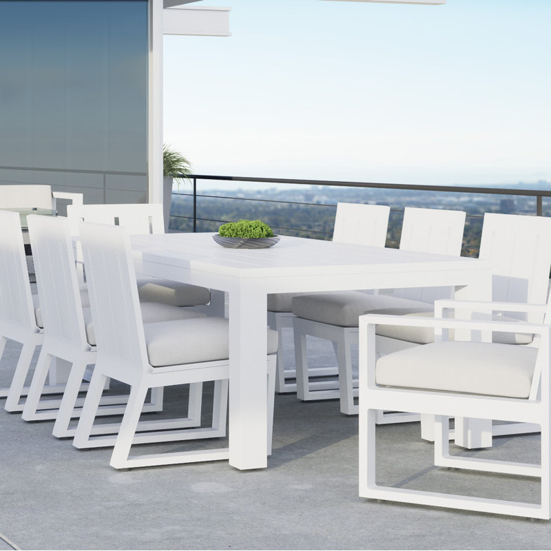 Camela Rectangular Outdoor Dining Table Yes , 90 " W 42.09 " D