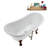 59" Streamline Clawfoot Tub,Tray,Drain, Clawfeet-101628978-102220279