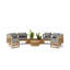 Circular Modular Outdoor 6 - Piece Teak Conversation Set-44502913