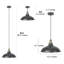 Luminaire suspendu dôme 1 lumière gris antique