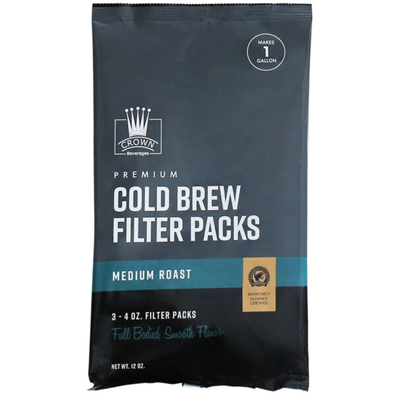 Crown Beverages CoLd Brew FiLter Pack Sacs 1 gallon - WS-103CLDBRFIL4