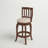 Morgan Swivel Upholstered Counter Stool with Solid Wood Frame-798800189-753076517