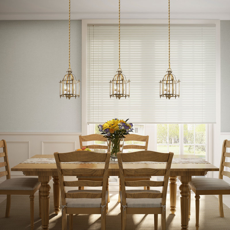 Djamshid 3 - Light Dimmable Cylinder Chandelier, Antique Brass, Clear Beveled Glass