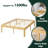 Amylia Solid Wood and Metal Heavy Duty Rayon from Bamboo iron Platform Bed Frame No Box Spring Required-147289319-170940791
