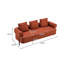 78 "3 orange avec 3 coussins, pour le salon, la chambre à coucher, un appartement - qualité 78 pouces, 3 coussins confortables et polyvalents
