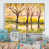Toile avec cadre flottant blanc