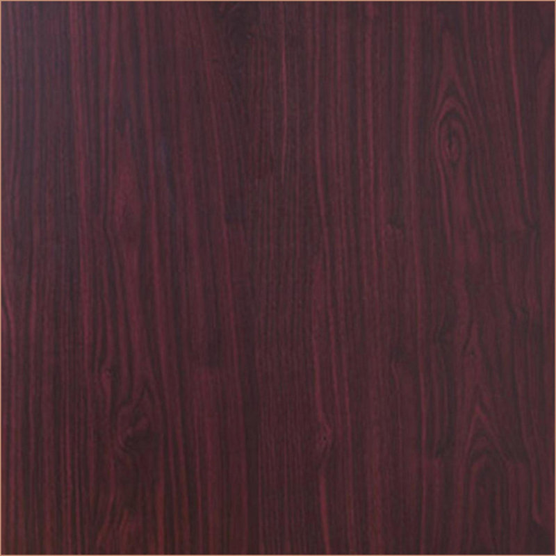 Desks with 3 Locking Drawers, Metal Glides &amp; Modesty Panel | Mahogany | Particle Board+MDF, Brown