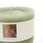 Bougie pilier verte Goblet 4x4 - Élégante décoration intérieure non parfumée pour une ambiance durable et écologique