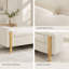 Banc de rangement moderne rembourré de 167 cm de large avec couvercle double et tissu chenille
