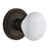 Grandeur Newport Rosette Double Dummy with Parthenon Door Knob