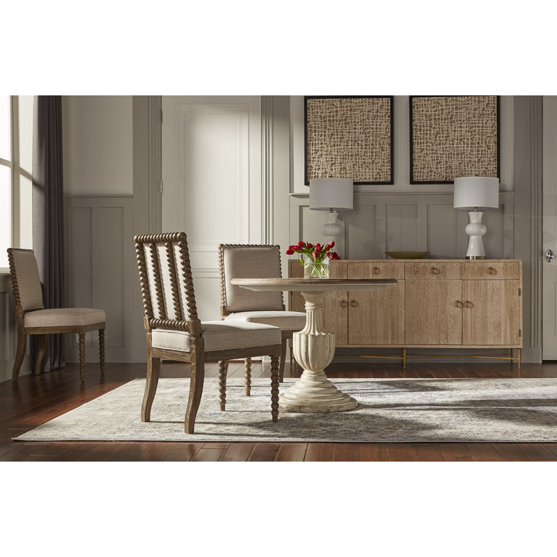 Chaise d'appoint Camoni, Gris clair, Brun