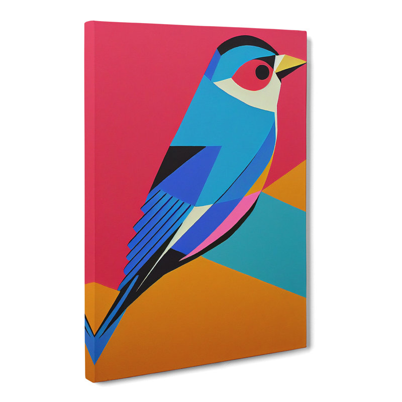 CAN-V0523-251X Bird Pop - Wrapped Canvas Print, 50cm H x 35cm W x 3cm D