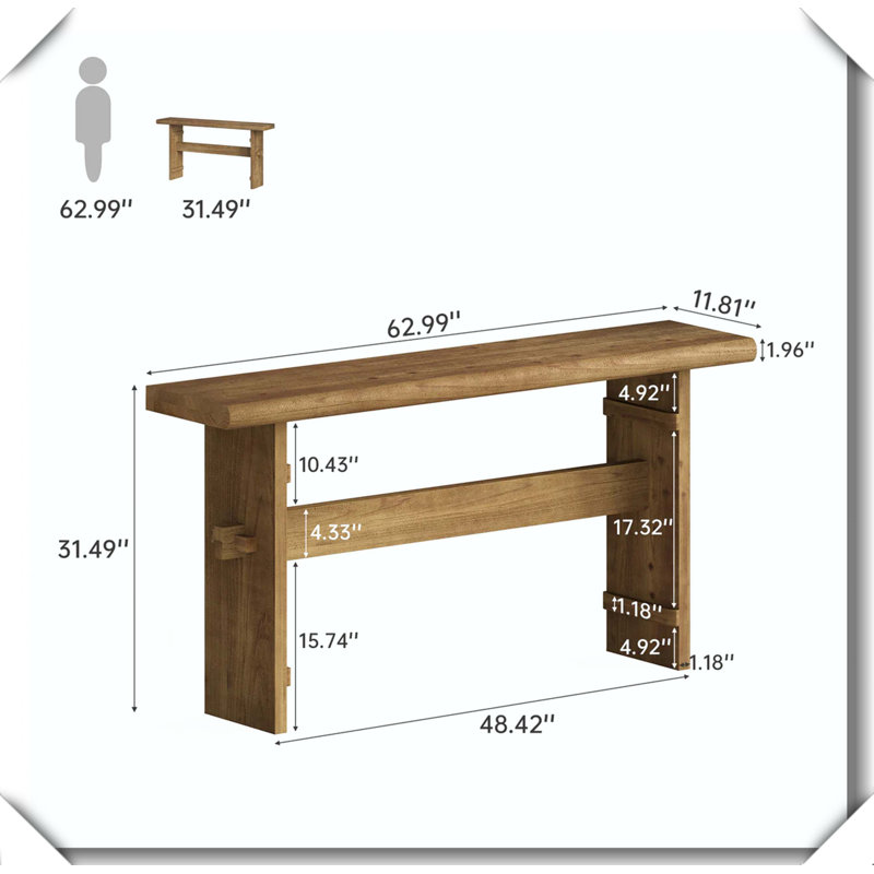 Classic Entryway Table Durable Practical Versatile Decor