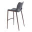 Chaise de comptoir Ace gris foncé et noyer-1660960946