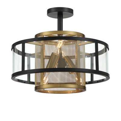 Soho - 4 Light Pendant And Semi-Flush