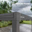 Rectangular Tempered Glass Metal Outdoor Dining Table - 270 cm W 90 cm D