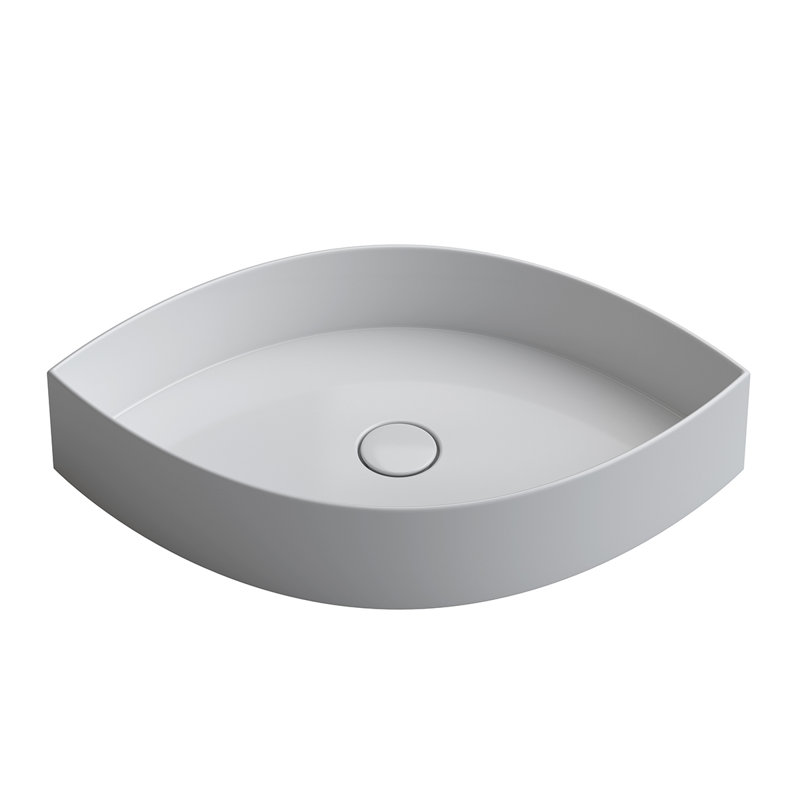 Occhio 25.8'' L Bathroom Sink, Glossy White