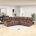 Brown Microfiber