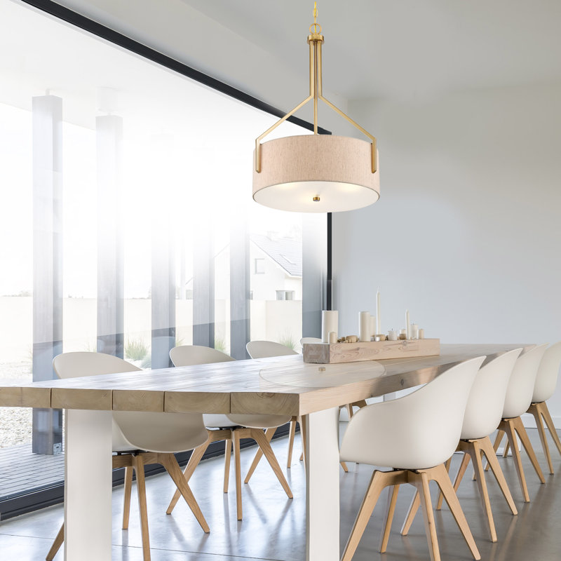 Torron 4 - Light Shaded Pendant, Brushed Gold
