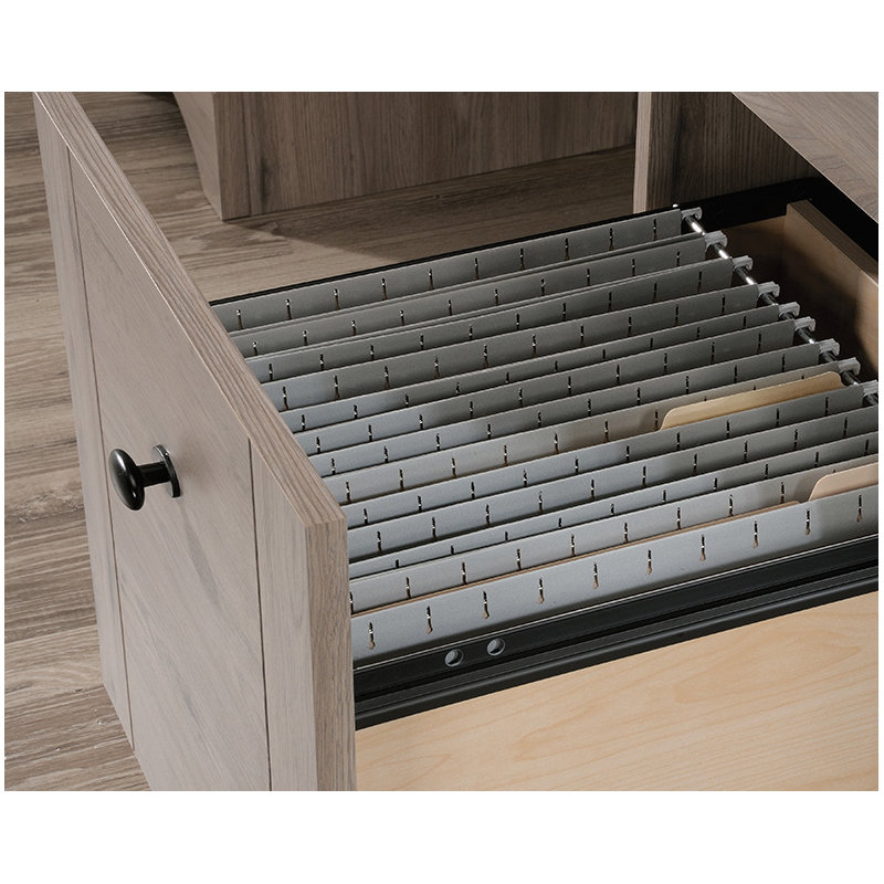 Wood Home Office Desk in Laurel Oak, Gray