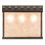 60" Long Tri-Panel Oblong Pendant