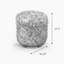 Upholstered Faux Fur Pouf