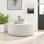 Grand repose-pieds rembourré en tissu chiné tissé 38 po Modway Callum