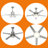 Modern Stainless Steel Silver Ceiling Fan-622041703