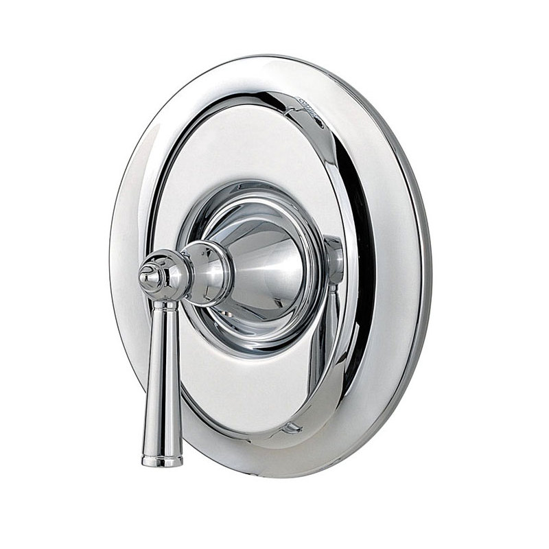 Garniture de robinet de douche et baignoire à poignée simple seulement Saxton, Chrome poli