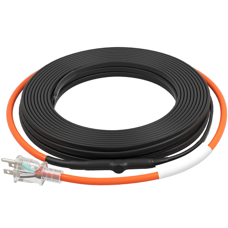 Ruban chauffant auto-régulant pour tuyau chauffant 9 pi 5 W / pi avec thermostat, H 2,56 po x l 9,84 po x P 9,84 po