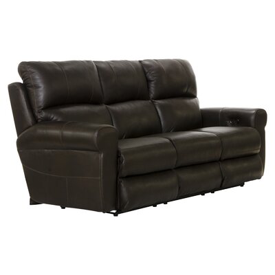 Torretta Collection 645711273-89/3073-89 Power Lay Flat Reclining Sofa in Chocolate -  Catnapper, 64571127389307389