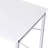 Rectangular White Table With 43.75 Lb Weight And Cross Bar & Work Desk Metal Frame 4 In Package Height