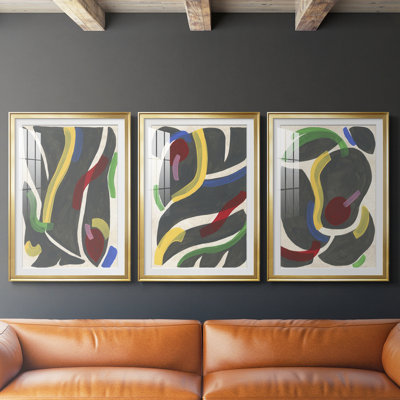 Canasta II  -Custom Framed  Premium Print W Matt - 3 Pieces