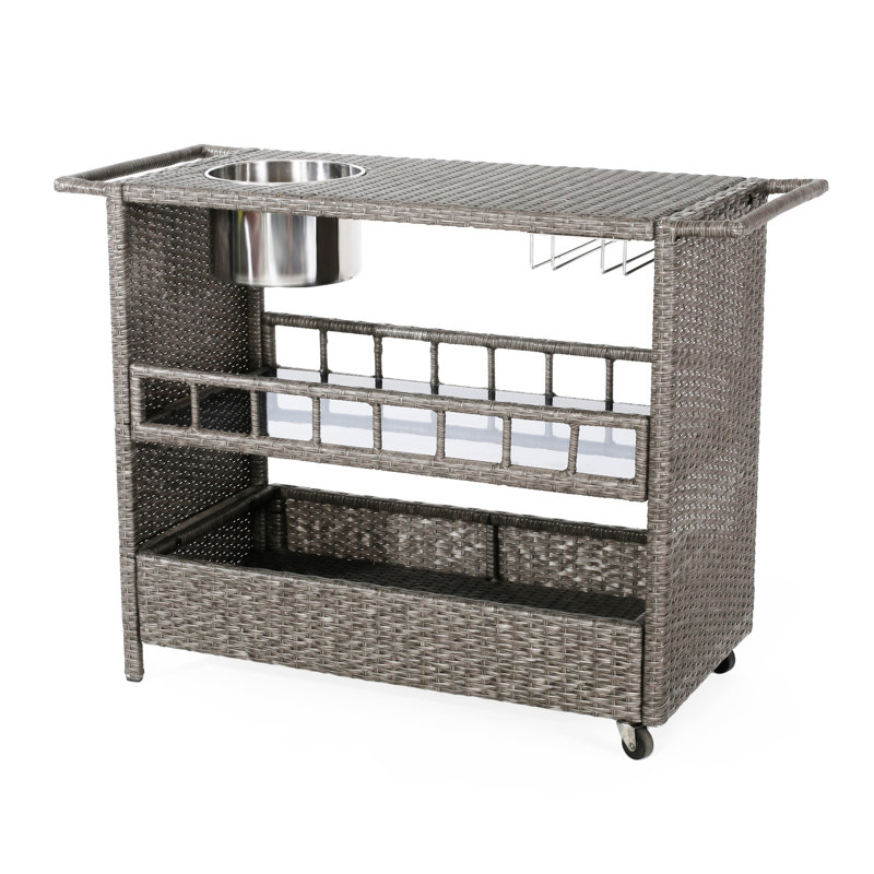 Puerta Wicker Barcart(No Include Stool)