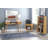 Aaron Two Drawer Mid-Century Modern Open Shelf Wooden Desk-59137466