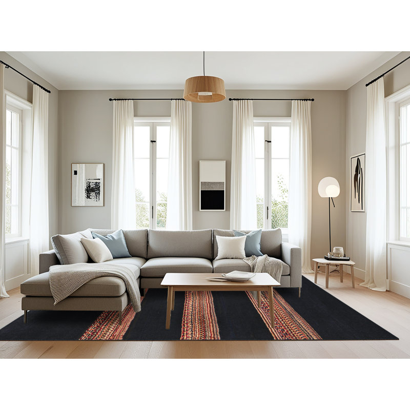 Abstract Indoor Rug, Rectangle 8' x 12'