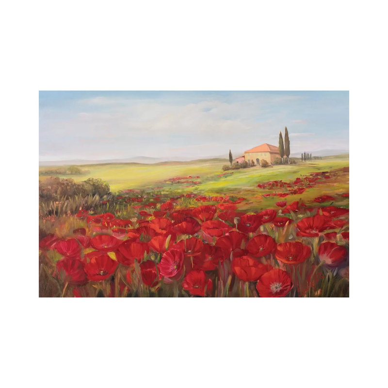 «Tuscan Memories II» par Sandra Iafrate - Toile tendue, estampe numérique sur toile tendue, H 26 po x l 40 po x 1,5 po