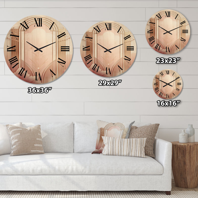 Horloge murale Art Nouveau Elegancein, Moyenne