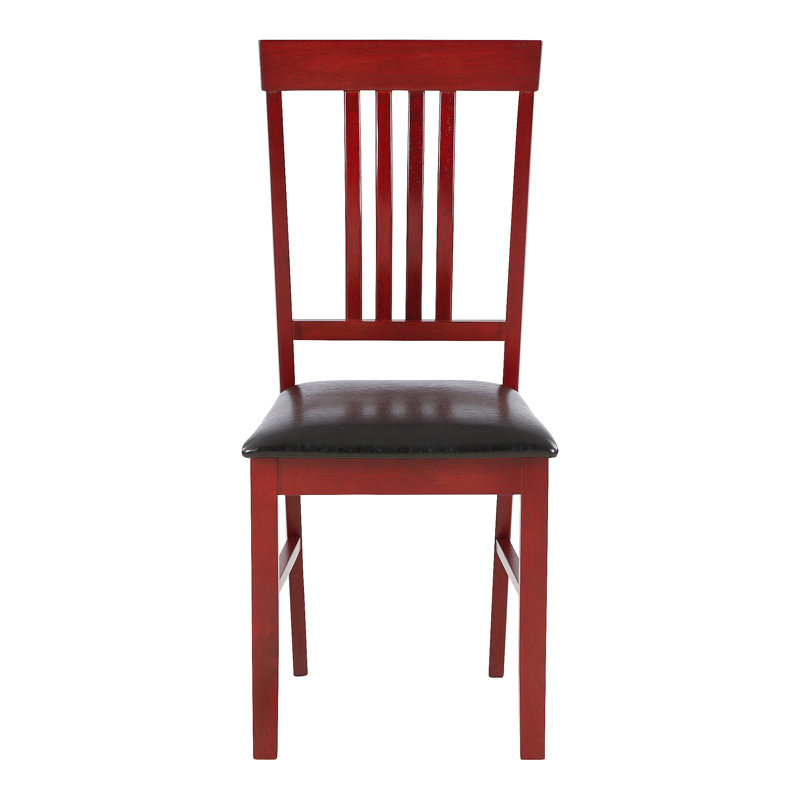 Side Chair Set Wallkill of Solid Wood, Mahogany
