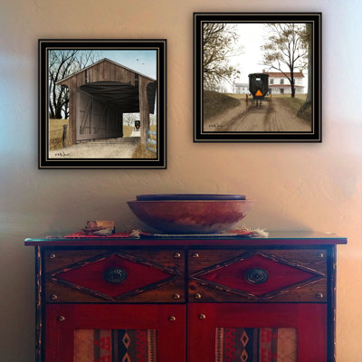 Exquisite Living Room Wall Art: 's Bridge Framed Artwork, Bedroom, , 14x14 Inch, 4 Lb, Multicolor Picture, Bedroom & Room, Multicolor, Paper