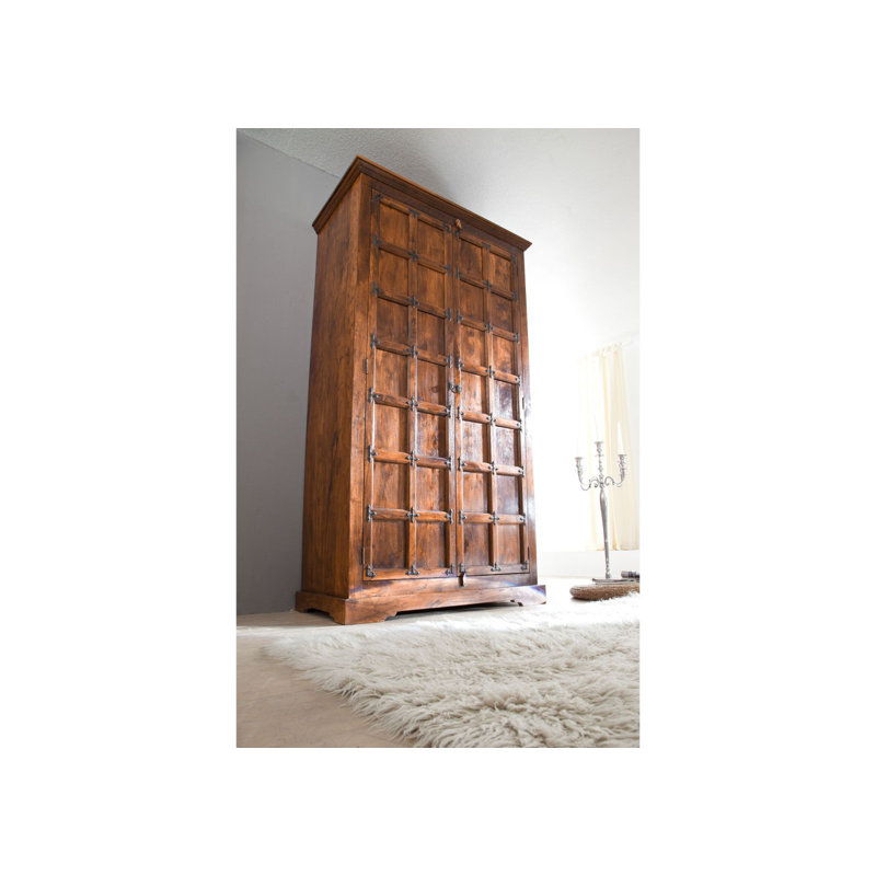 Oxford 2 Door Solid Wood Wardrobe, Honey