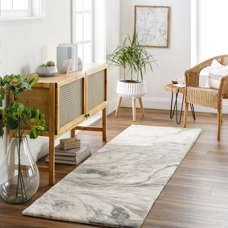 Kavita Hand Tufted Abstract Indoor Rug, Rectangle 5' x 7'6"