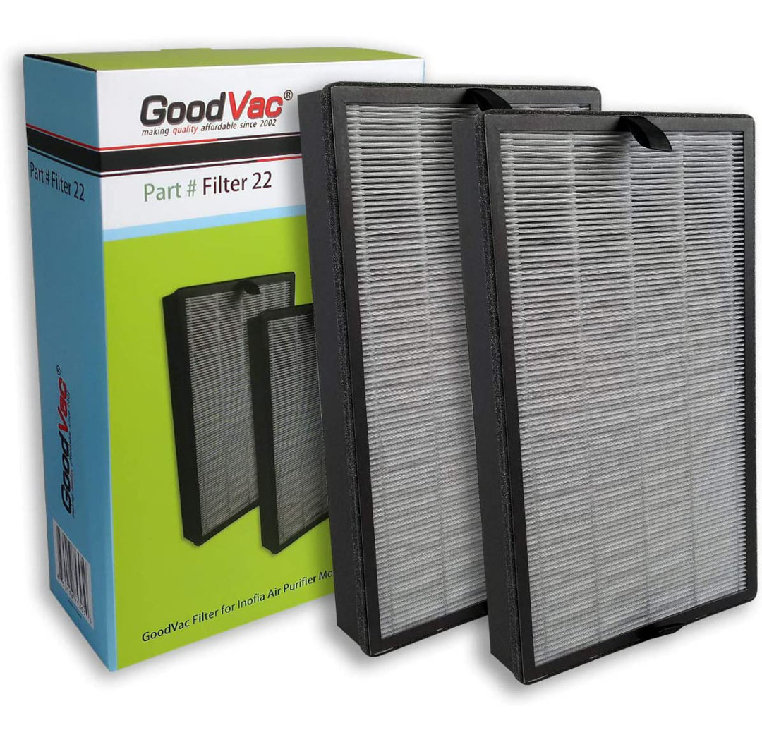 GoodVac HEPA Filter for Air Purifier (Set of 2) GoodVac