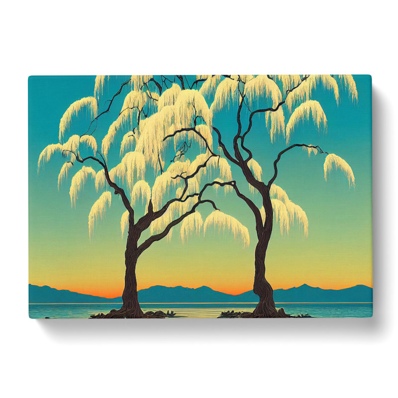 Superb Weeping Willow Trees - Wrapped Canvas, 40cm H x 60cm W x 3cm D