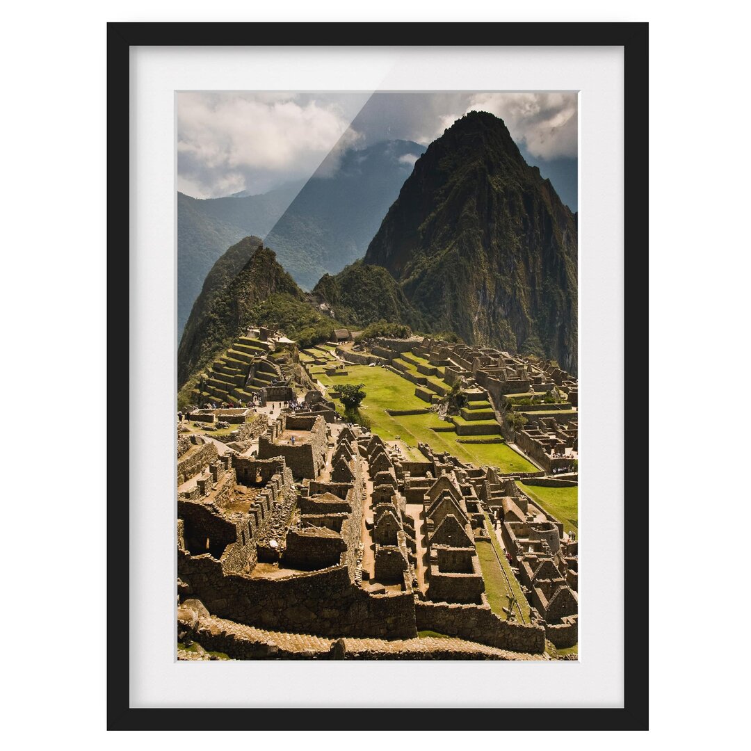 Gerahmter Fotodruck Machu Picchu