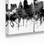 «Providence Rhode Island Skyline B and W», reproduction d'impression sur toile tendue-24187677