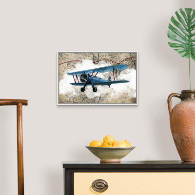 Biplane 1-impression d’art graphique sur toile
