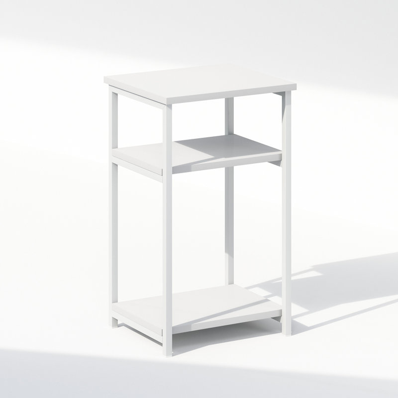 Subria 34cm W Metal Bedside Table