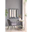 Grand miroir mural ovale 36 "x 36" avec cadre carré noir, décoration pour le salon, la chambre à coucher, l'entrée, le bureau