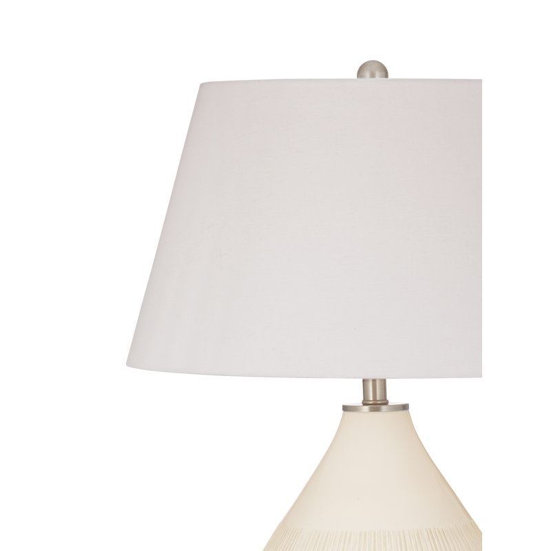 Calira 28" Cream Ceramic Table Lamp